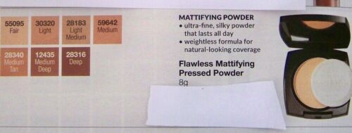 AVON FLAWLESS MATTIFYING PRESSED POWDER FAIR, MEDIUM, MEDIUM TAN NEW (A) - Picture 2 of 2