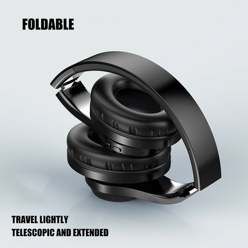 Wireless Headphones Over Ear HD Stereo Headsets Foldable Earphones for Bluetooth - Zdjęcie 6 z 8