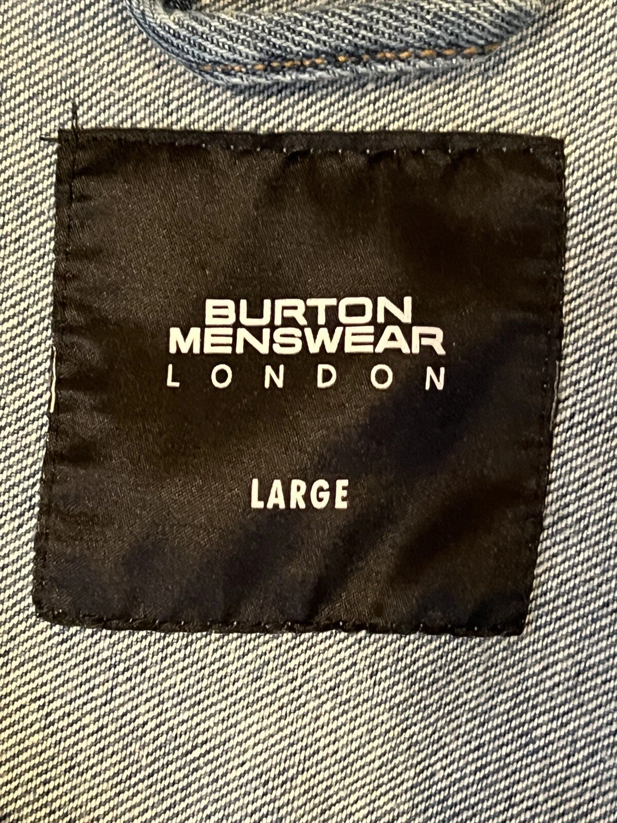 burton denim medium wash great condition jacket