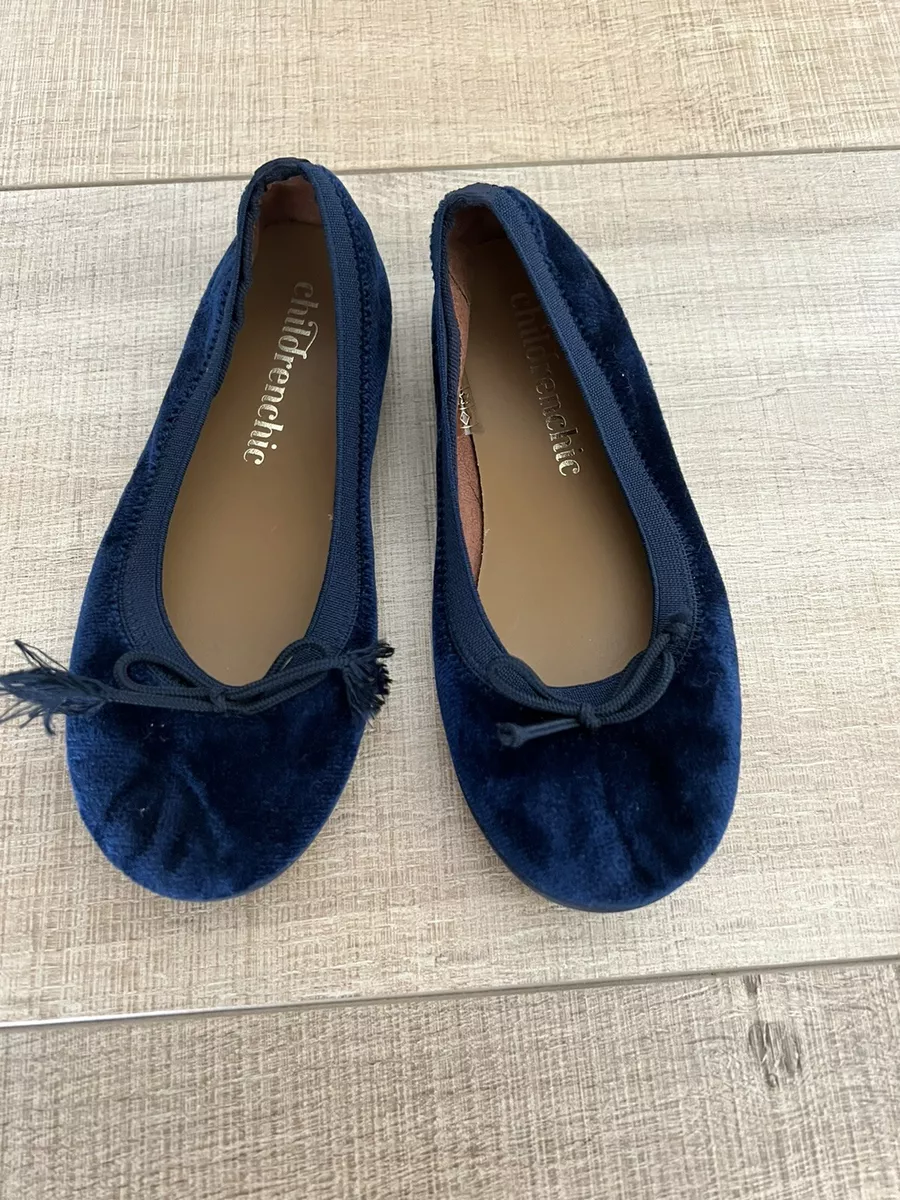 Girls blue store flats