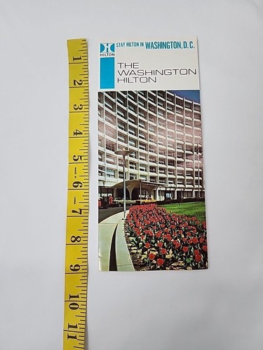 1966 HILTON HOTEL WASHINGTON D.C. BROCHURE FOLDER TRAVEL VINTAGE ! - Picture 6 of 8