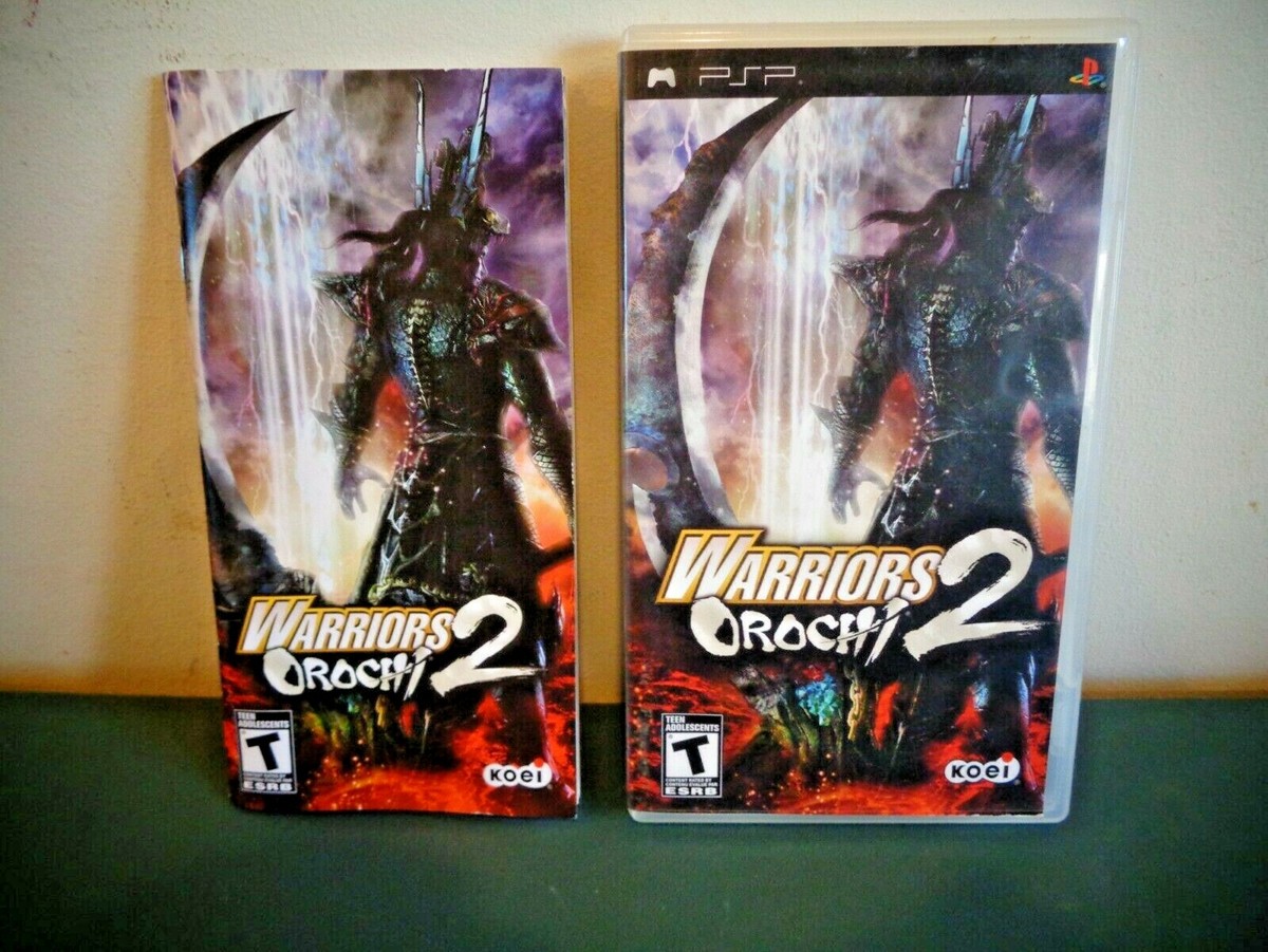 PLAYSTATION PSP WARRIORS OROCHI 2 CASE & MANUAL ONLY NO GAME | eBay