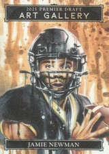 JAMIE NEWMAN 2021 Sage Hit Premier Draft Low ART GALLERY Insert RC SP