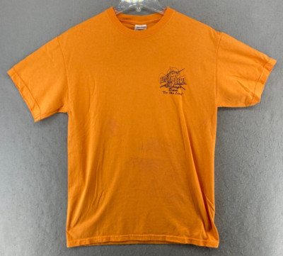 Flora-bama Mens TShirt Medium Orange Fishing Ive Got Friends In Low Places