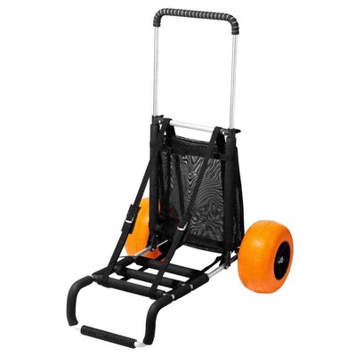 Beach Dolly with Big Wheels for Sand 5 cu ft steel Garden Carts Cargo Deck 165 l