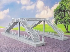    Pedestrian Bridge, HO Scale Plastic Model Kit, High Detail, Easy Build - NEW