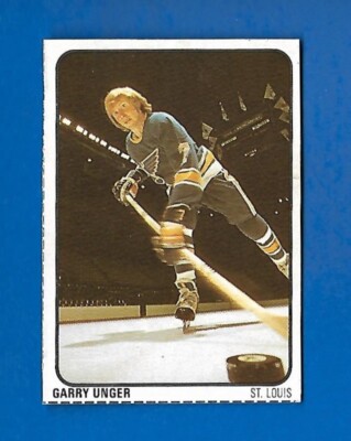 1974-75 LIPTON SOUP  #5 GARRY UNGER ST.LOUIS BLUES NHL HAND CUT CARD