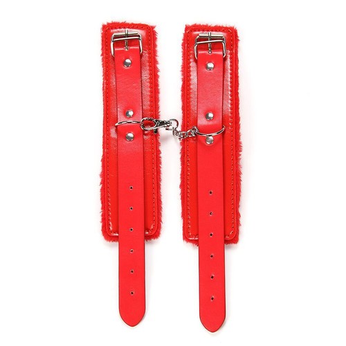 Bondage Wrist Handcuffs Blindfold Ankle Cuffs SM Restraint Shackle Furry BDSM - Picture 11 of 14
