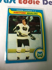 TOPPS HOCKEY 1979 ANDRE LACROIX CARD 107 HARTFORD WHALERS EXCELLENT