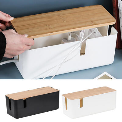 Large Cable Storage Box Case Power Strip Cord Wire Management Socket Tidy Safety