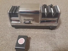 Chefs Choice Electric Knife Sharpener 3-stage Diamond Hone Knife Silver, TESTED