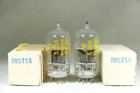 Nos/Nib Matched Pair Western Electric Jw 5755 Mil-Spec Clear Top Usa 1956