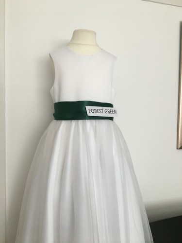 86" SATIN WEDDING PARTY SASH BELT BRIDESMAID FLOWER GIRL PROM *UK MADE/SELLER* - Picture 114 of 181