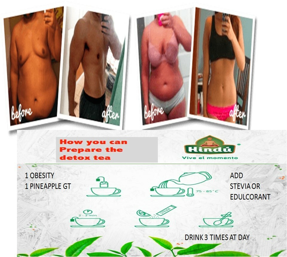 detox tea 2 fat burner tea green tea with Stevia, slim detox flat