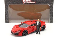 Dom's Lykan Hypersport 2014 Fast & Furious 7 (2015) Mit Figur 1:18 Jada Toys