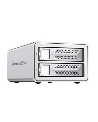 Yottamaster 2 Bay RAID Festplatte Gehäuse USB B For 2.5'' 3.5'' SATA HDD/SSD 44TB
