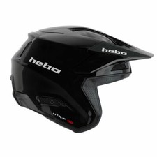 Hebo Trials Helmet Zone Pro Monocolour BLACK 2024 DESIGN NEW