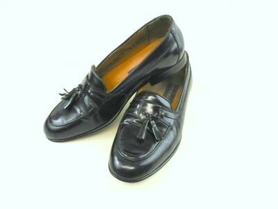 Giorgio Brutini Le Glove Loafer Men sz 11 Black Brazil Leather Tassel Dress Shoe Giorgio Brutini Le Glove Brown Black Woven Leather Loafers  main image 2