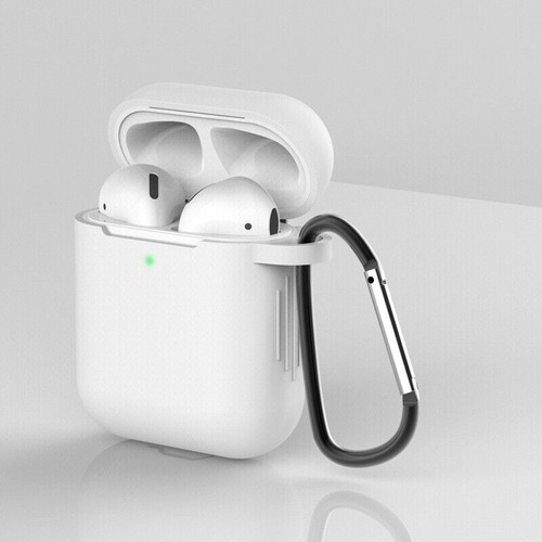 Apple AirPods 1 2 Generation Silicone Cover Protective Skin Gel Case Shockproof - Picture 17 of 25