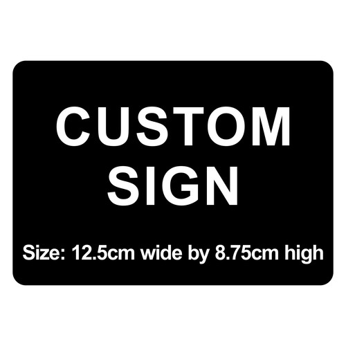 Custom Laser Engraved Sign Plaque - 12.5cm x 8.75cm / 4.9" x 3.4" C00003 - Foto 79 di 95