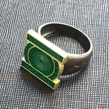 Green Lantern Ring 19mm & 22mm Superhero Fan Collectible Jewelry Accessory