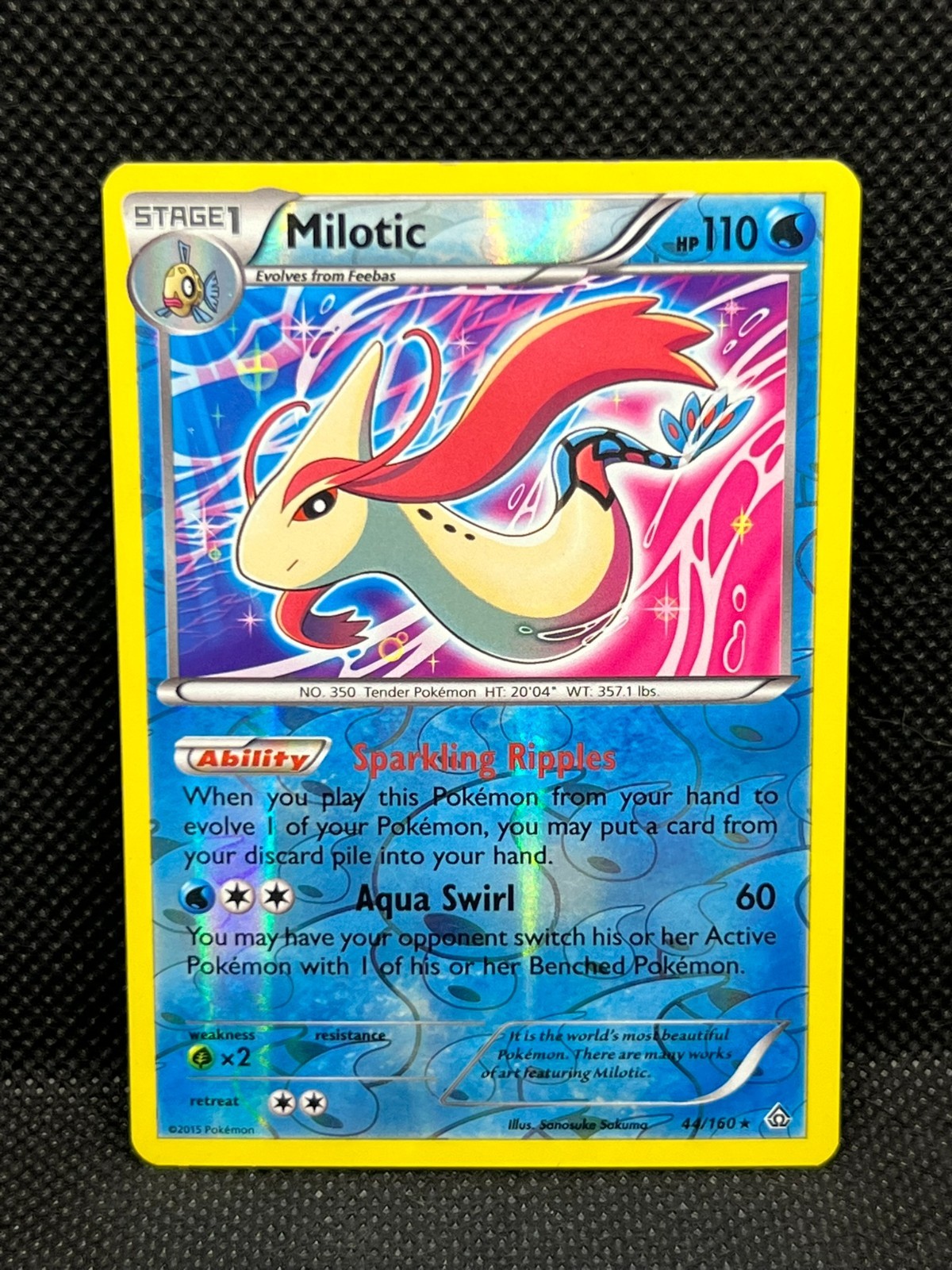 Pokémon Tcg Milotic 44/160 XY - Primal Clash Reverse Holo