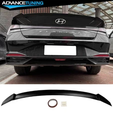 Fits 21-25 Hyundai Elantra Sedan M4 Style Matte Black Rear Trunk Spoiler Wing