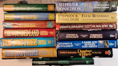 13 Stephen R. Donaldson Books Thomas Covenant, Gap, Daughter of Regals ...