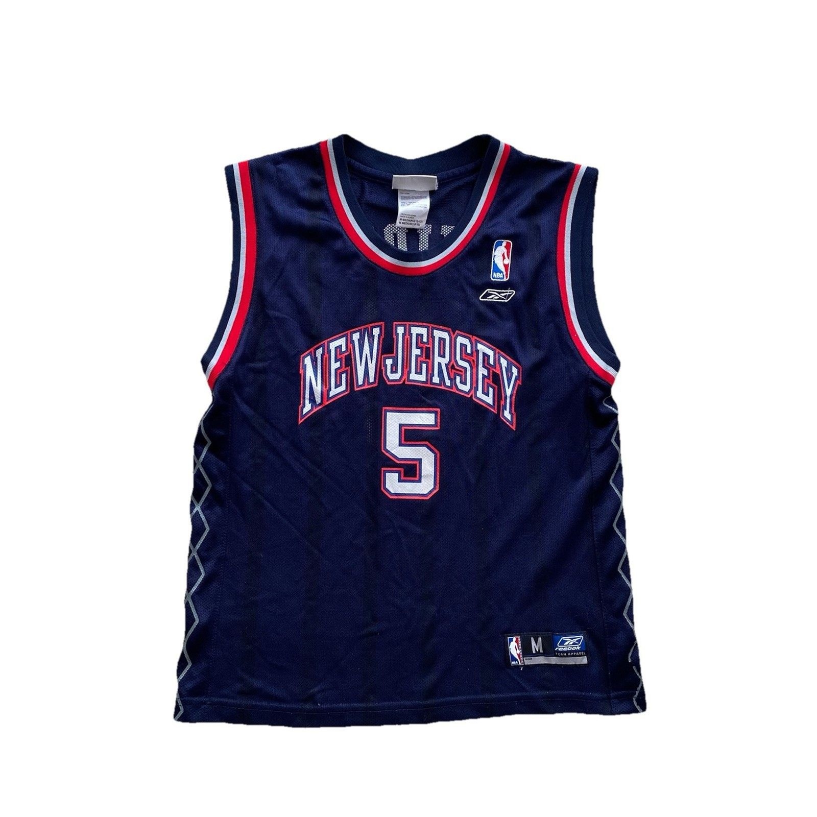 Vintage Nets Jason Kidd Jersey Youth Medium Vintage Y2K Reebok New Jersey