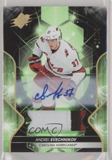 2019-20 SPx Premium Material Autos 23/49 Andrei Svechnikov #49 Auto a2v