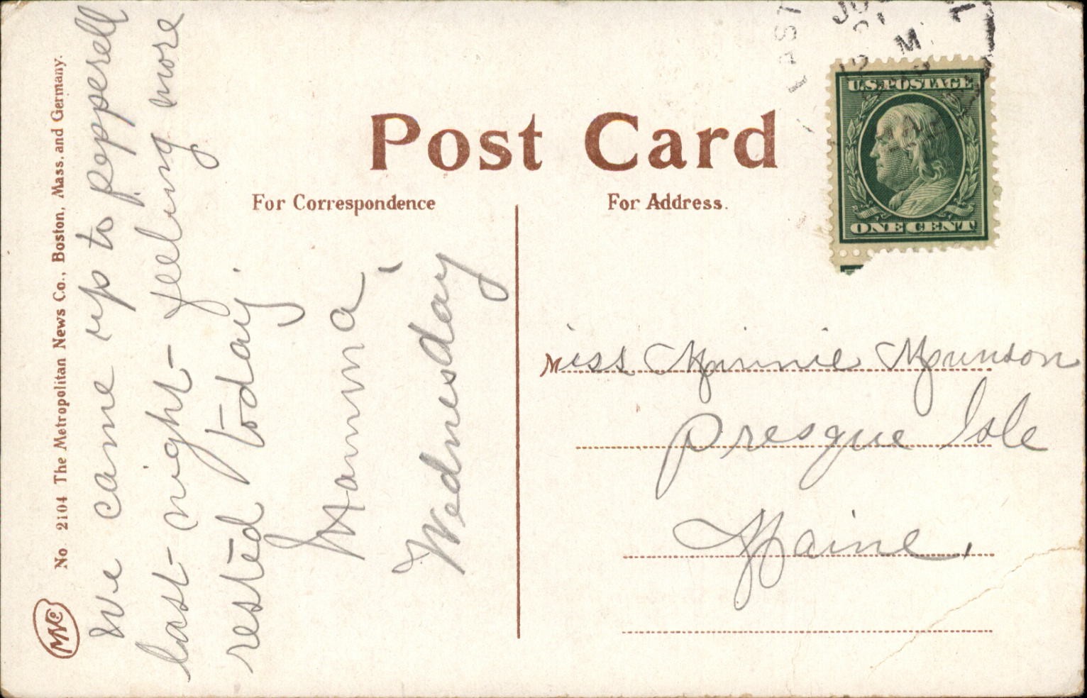 Pepperells Beautiful Drives Pepperell Massachusetts vintage postcard a286