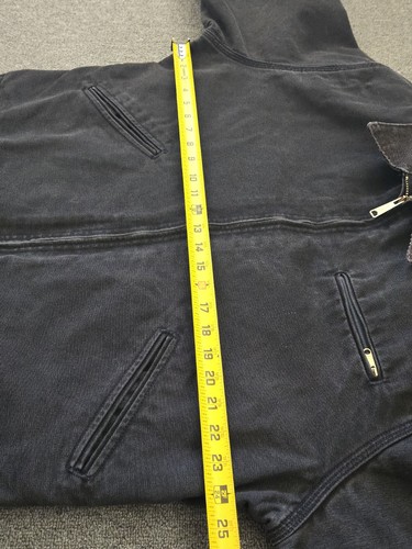 Vintage Carhartt Black Detroit Jacket J01 ? Large ? No Tag - Measurements - Picture 12 of 15