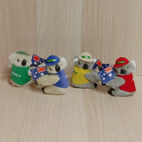 Vintage Koala Bear Huggers Clip-on Set Of 4 Australia Souvenir