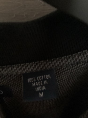 HERREN IZOD POLOSHIRT GRAU & SCHWARZ GRÖSSE MED 100 % BAUMWOLLE GEBRAUCHT - Bild 3 von 10