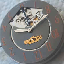 DeWitt Retrograde Watch Movement – Complete Set Dial + Movement + Metal Holder