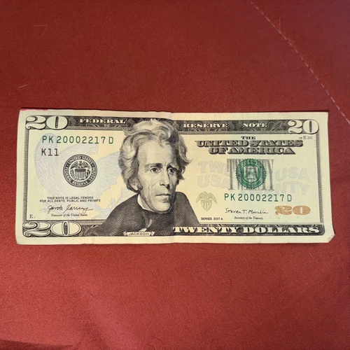 February 21st 2000: $20 dollar birthday note - Picture 1 of 2