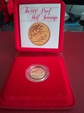 Sovereign Half Gold Proof 1980 In Capsule And Box