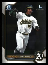 Clark Elliott 2022 Bowman Draft Chrome 1st #BDC-85 Oakland Athletics ROOKIE *010