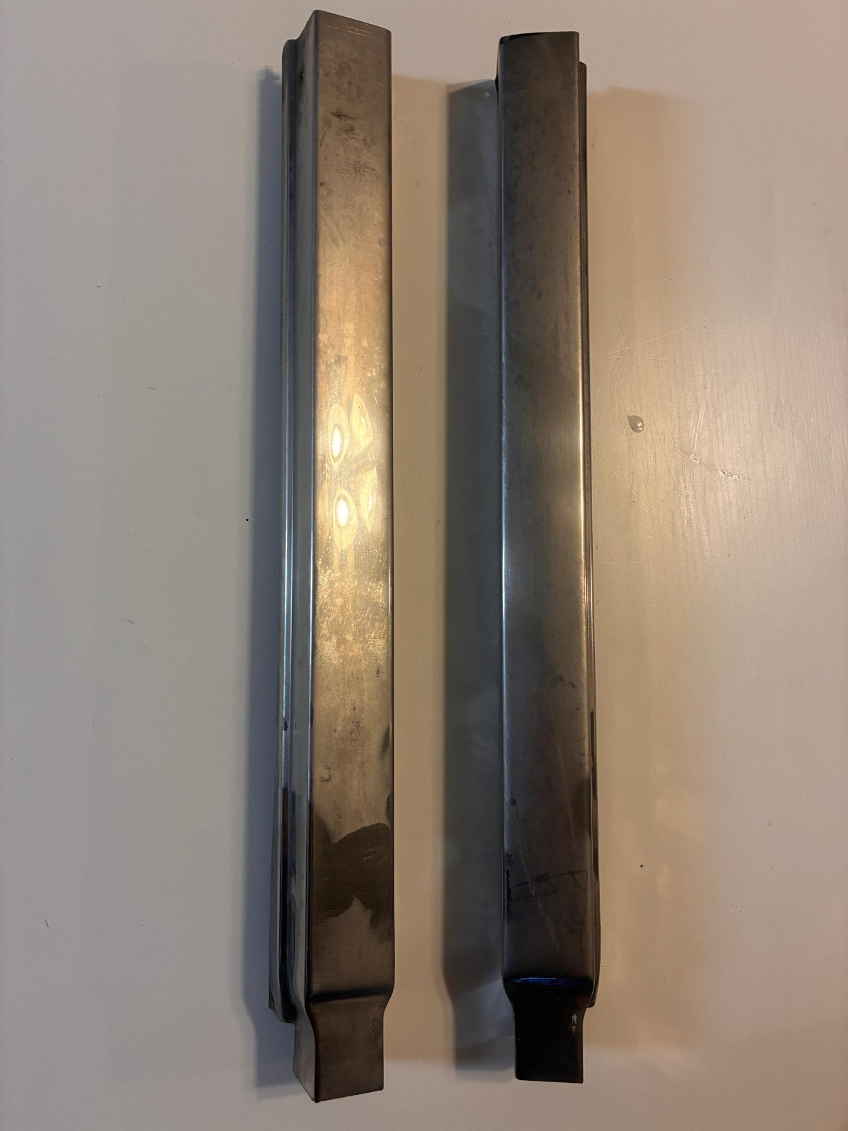 Set 2 Left Right B Pillar Chrome Trim Molding Bentley T2