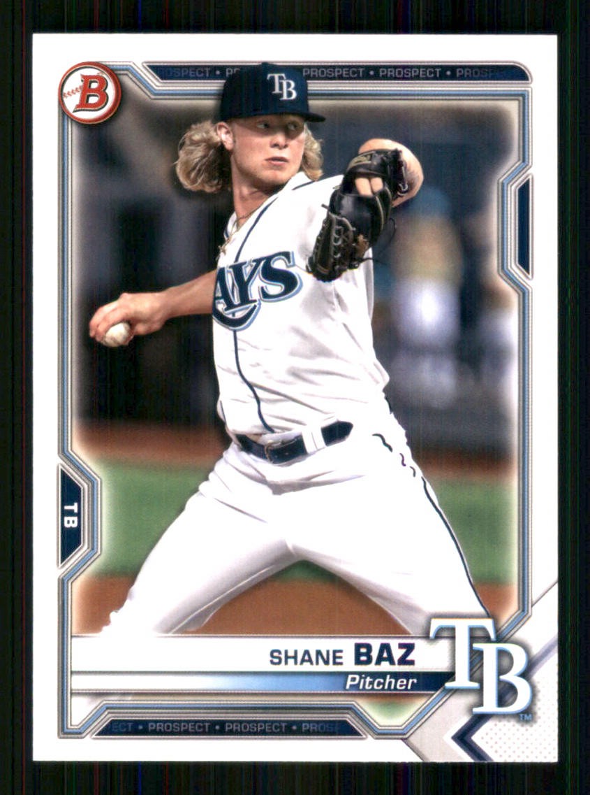 2021 Bowman Prospects #BP-134 Shane Baz Tampa Bay Rays TW7179