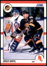 Stan Smyl Vancouver Canucks 1990 Score Hockey Card #374 RW
