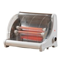 Daewoo 1200W Ceramic Electric Heater 2 Bar Portable Tip Over Switch White