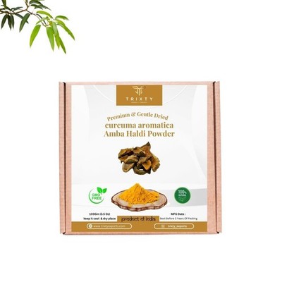 Kurkuma Aromatica Mango Ingwer Amba Haldi Pulver Pure Indisch Ursprung 100gm