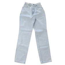 VTG Wrangler Riata Womens Size 7/8 x 34 Taper Cowboy Western Bareback Denim