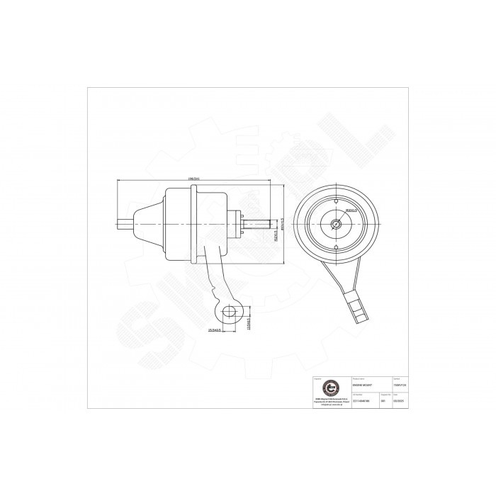 Support moteur droit pour Mini Cooper One R50 R53 en caoutchouc renforcé
