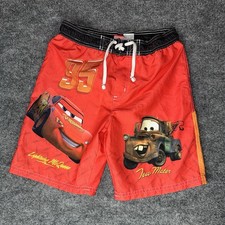 Boys Size 5T Disney Pixar Cars Swim Trunks Shorts Lightning McQueen XS 4/5