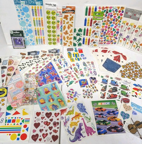 Basteln Scrapbooking Aufkleber großes Set einige versiegelte Packungen & geöffnet