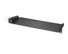 AC Infinity Vented Cantilever 1U Universal Rack Shelf, 15cm Deep, for 19-Inch