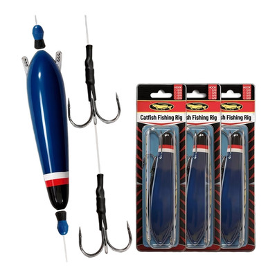 Verstellbares Zylinder Float Rig mit doppelten Dreifachhaken für Seen und Flüs
