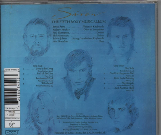 HDCD Roxy Music/ Siren/9 Songs/1975/Remaster Edition HDCD 1999 - Bild 2 von 2